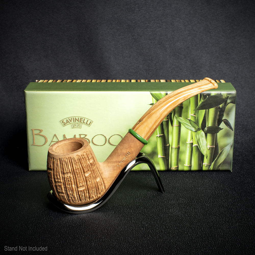 Savinelli Bamboo Rusticated Natural 602 6mm - Smoke-King.co.uk