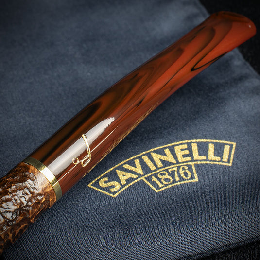 Savinelli Bings Favourite 6mm Briar Pipe - Brownblast