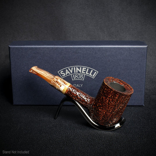 Savinelli Dolomiti Rustic Light Brown 311 - 9mm Briar Pipe