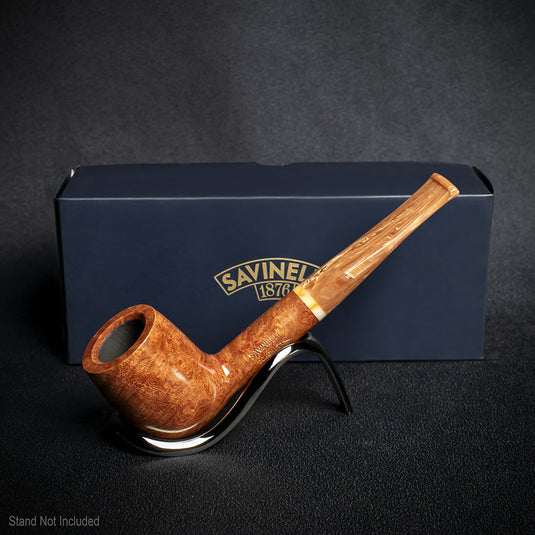 Savinelli Dolomiti Smooth Light Brown 128 - 9mm Briar Pipe