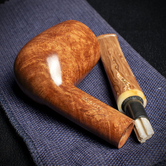 Savinelli Dolomiti Smooth Light Brown 128 - 9mm Briar Pipe