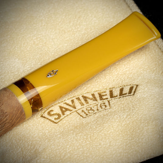 Savinelli Ghibli Rusticated Natural 207 - 6mm Briar Pipe