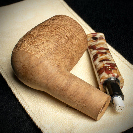 Savinelli Granola Rusticated 141 - 6mm Briar Pipe