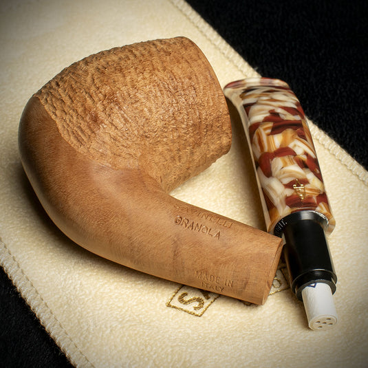 Savinelli Granola Rusticated 601 - 6mm Briar Pipe