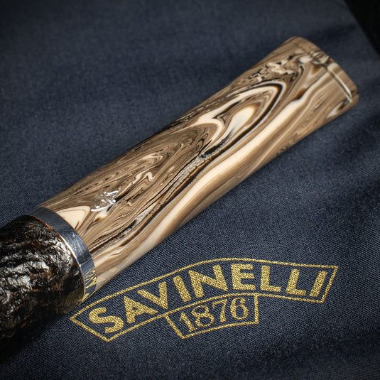 Savinelli Morellina Rustic Black 409R - 6mm Briar Pipe