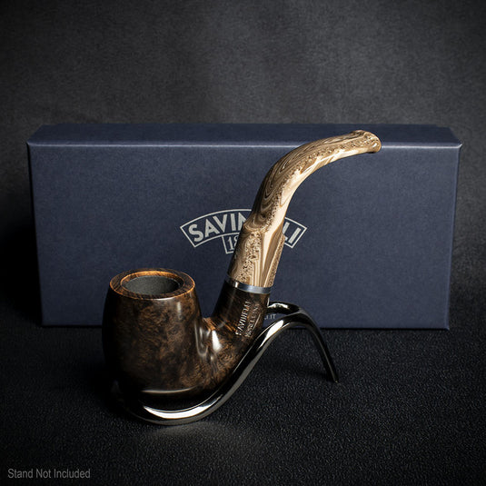 Savinelli Morellina Smooth Brown 614S - 6mm Briar Pipe
