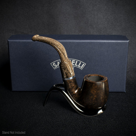 Savinelli Morellina Smooth Brown 614S - 6mm Briar Pipe