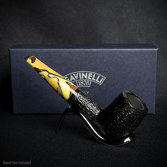 Savinelli Paloma Rustic Black 101 - 6mm Briar Pipe