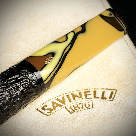 Savinelli Paloma Rustic Black 101 - 6mm Briar Pipe