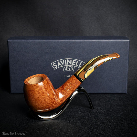 Savinelli Paloma Smooth Brown 677 - 6mm Briar Pipe