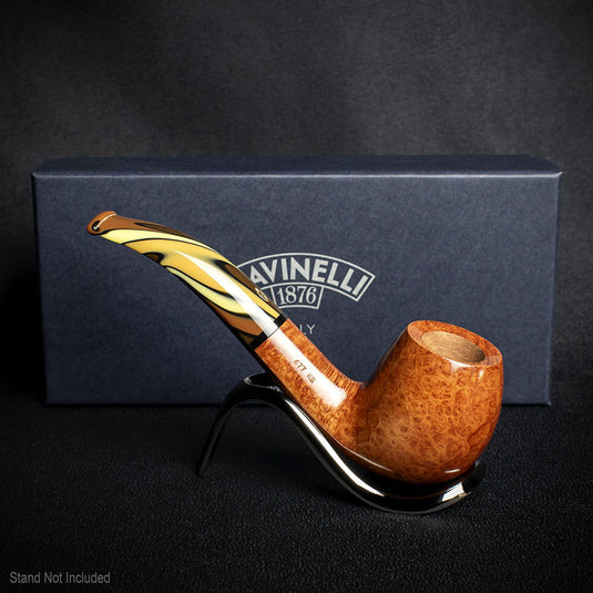 Savinelli Paloma Smooth Brown 677 - 6mm Briar Pipe