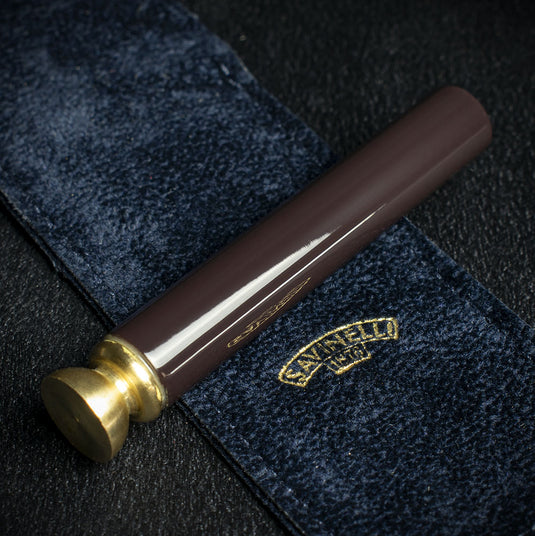 Savinelli Fantasy Pipe Tamper - Dark Brown