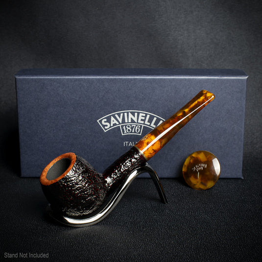 Savinelli Tortuga Rustic Shape No.207 - 6mm Briar Pipe
