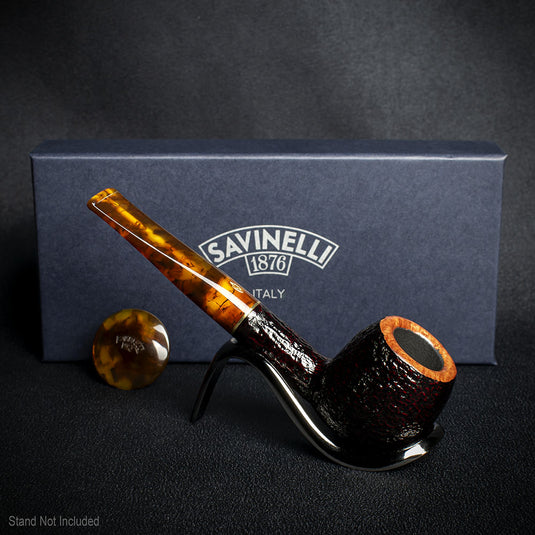 Savinelli Tortuga Rustic Shape No.207 - 6mm Briar Pipe