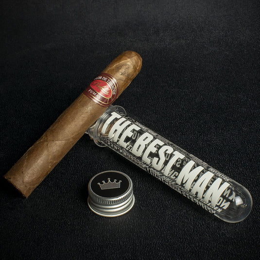 Wedding Cigar Gift Tube + Padilla Robusto - The Best Man
