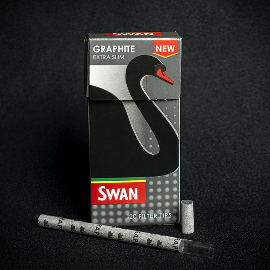Swan Graphite Extra Slim Filter Tips - 20 x 120 Packs (2400)