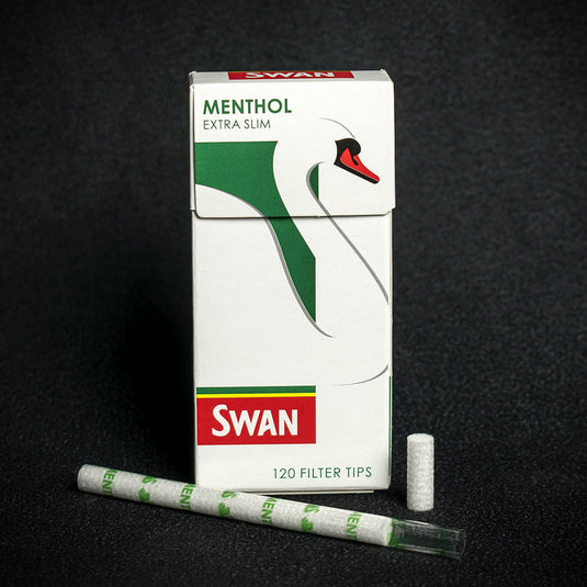 Swan Menthol Extra Slim Filter Tips - 20 x 120 Packs (2400)