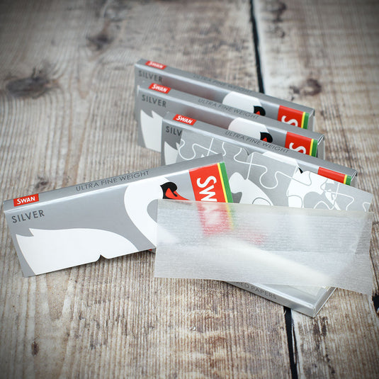 Swan Rolling Papers Regular Silver - 5 Packs