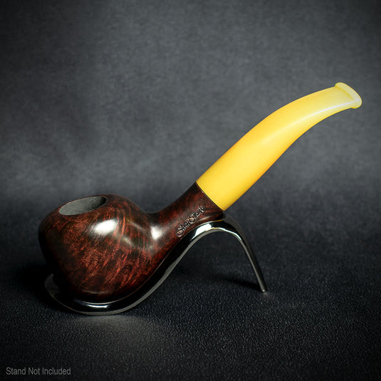 Jean Claude 9mm Yellow Tortoise Shell Briar Smoking Pipe - Shape 51