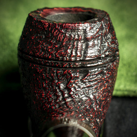 Peterson of Dublin Sherlock Holmes Deerstalker Red Sandblast Briar Pipe