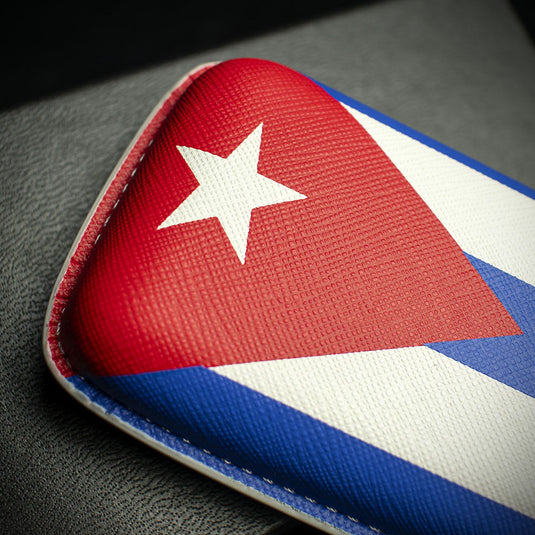 Cuban Flag PU Cigar Case By Artamis - 2 Finger Churchill