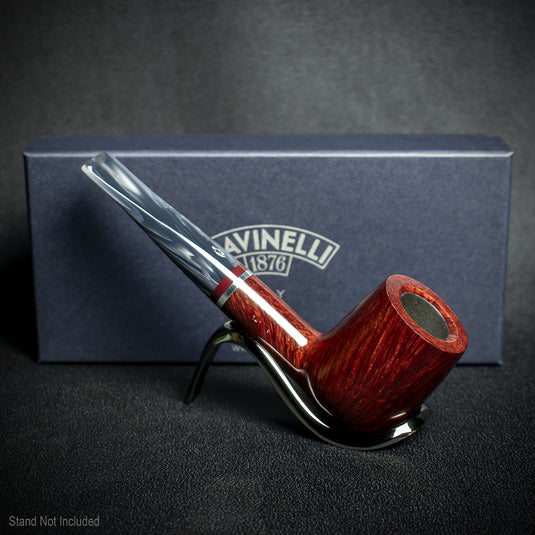 Savinelli Lunaria Smooth Briar Smoking Pipe - Shape 141KS 6mm 