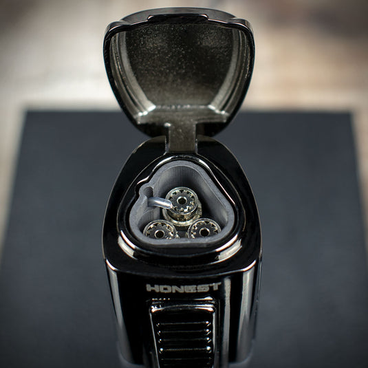 ** DISC Honest Flemming Cigar Lighter - Black 