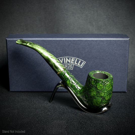 Savinelli Alligator Green 6mm Briar Smoking Pipe - Shape 606