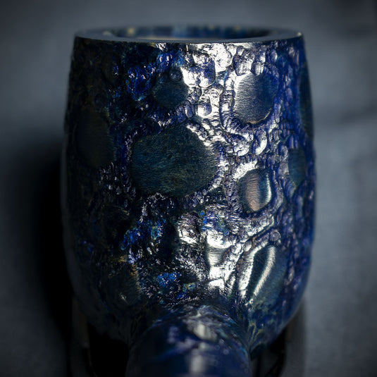 Savinelli Alligator Blue 6mm Briar Smoking Pipe - Shape 114