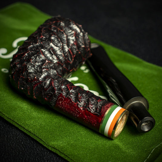 Peterson of Dublin St. Patrick's Day 2026 Rusticated Briar Pipe - Shape 120