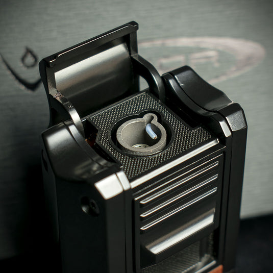 Vector Thor Single Flame with V-cutter - Mahogany Marble