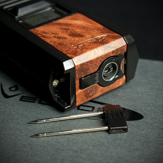 Vector Thor Single Flame with V-cutter - Mahogany Marble