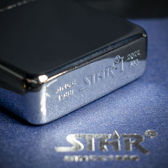 Star Petrol Lighter - High Polish Chrome 