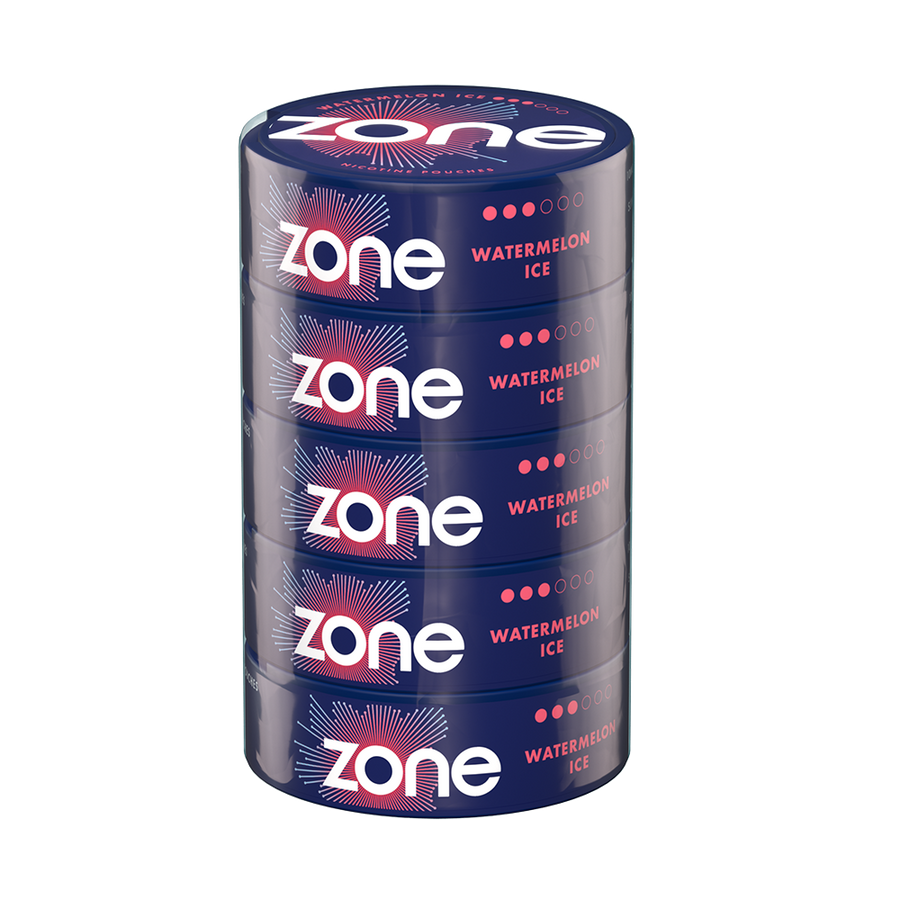 Zone Watermelon Ice Nicotine pouch 10mg - Pack of 20
