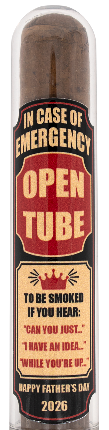2026 Fathers Day Cigar Gift Tube - Dads  Emergency Cigar 