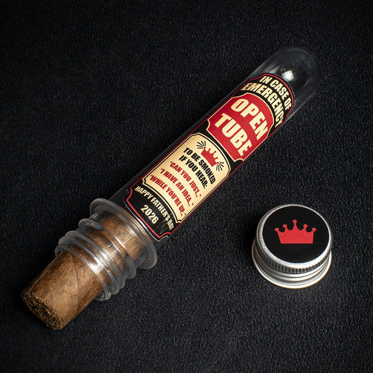2026 Fathers Day Cigar Gift Tube - Dads  Emergency Cigar 