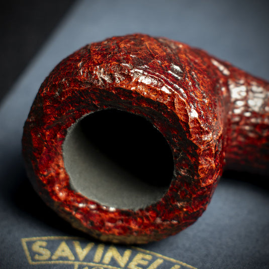 Savinelli Lunaria Rustic Briar Smoking Pipe - Shape 316KS 6mm 