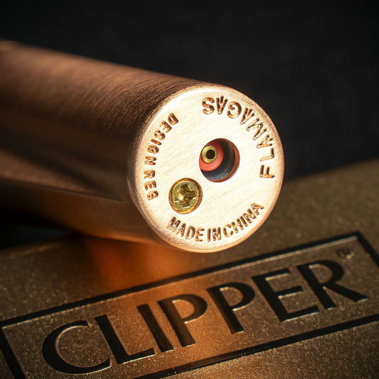 Clipper Refillable Lighter with Tin - Rose Gold