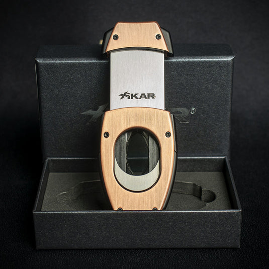 Xikar Flip Dual Cigar Cutter - Bronze