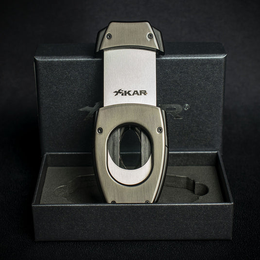 Xikar Flip Dual Cigar Cutter - Gunmetal