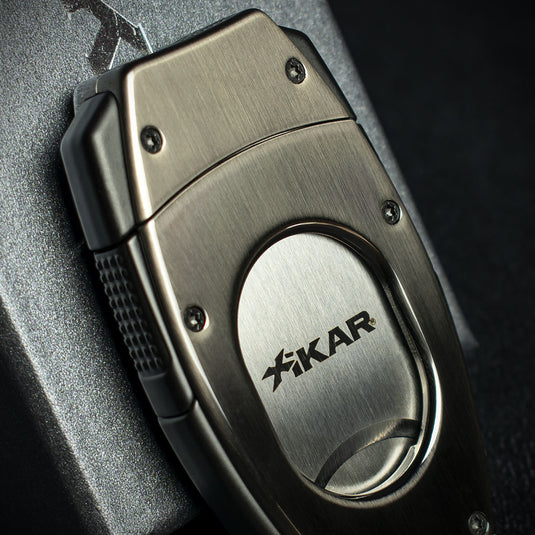 Xikar Flip Dual Cigar Cutter - Gunmetal