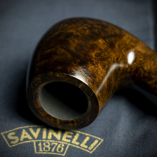 Savinelli Marron Glace Smooth Briar Pipe - Shape 602  6mm 
