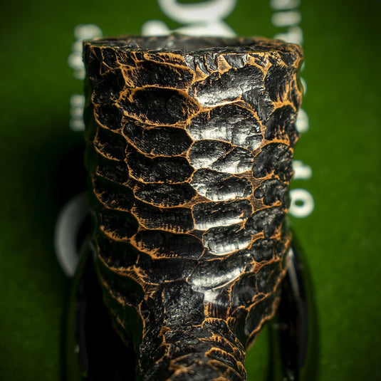 Peterson of Dublin Aran Rusticated Briar Smoking Pipe - Shape No.124