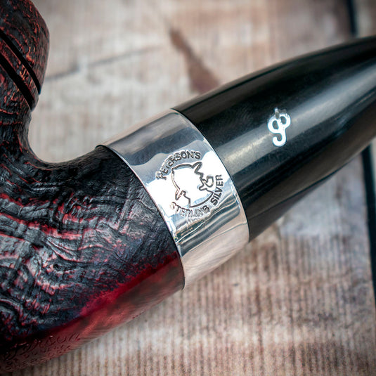 Sherlock Holmes Baskerville (Red Sandblast) by Peterson of Dublin Briar Pipe