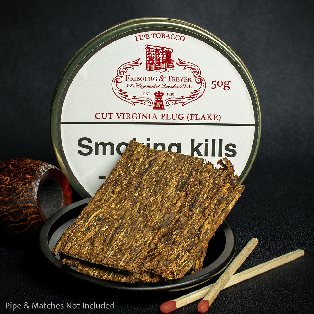 Fribourg and Treyer Cut Virginia Plug (Flake) Pipe Tobacco