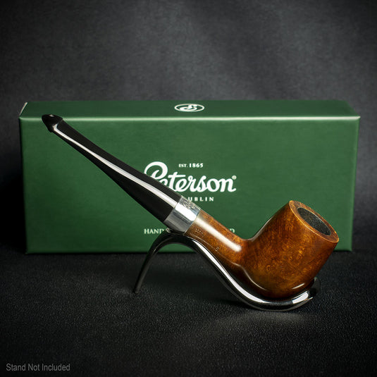 Peterson of Dublin Kildare Silver Mounted Briar Pipe - Shape No.06 9mm Filter