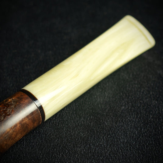 Jean Claude 9mm Filter Dark Rustic Briar Smoking Pipe - Shape 53