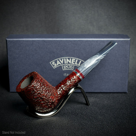 Savinelli Lunaria Rustic Briar Smoking Pipe - Shape 141KS 6mm 