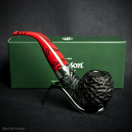 Peterson of Dublin Dracula Rusticated Briar Smoking Pipe - Shape XL02