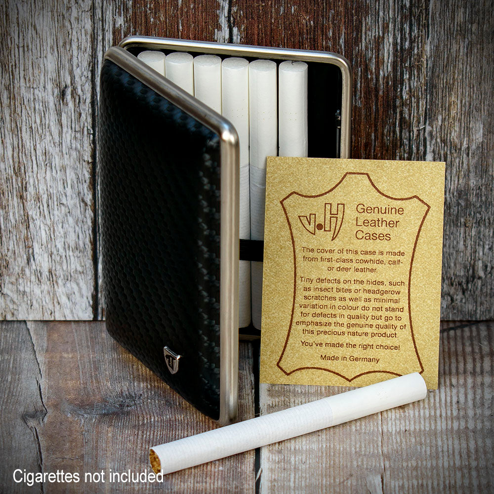 Kingsize Cigarette Case | Black Carbon Weave (605 301)